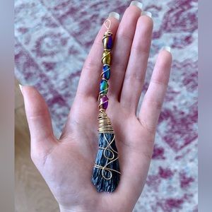 Black Kyanite Witch Broom